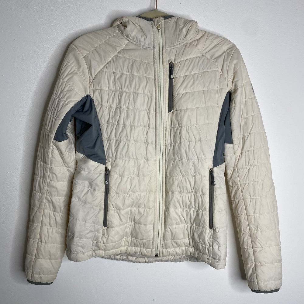 Smartwool PhD SmartLoft Hooded Jacket Puffer Off-White Ivory Puffer M